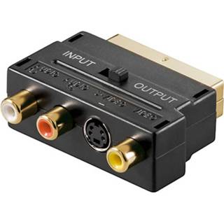 👉 Zwart active HQ Scart - 3x RCA Component Adapter 4040849504990