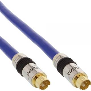 👉 S-VHS kabel blauw active Inline Verguld 1m 4043718021000