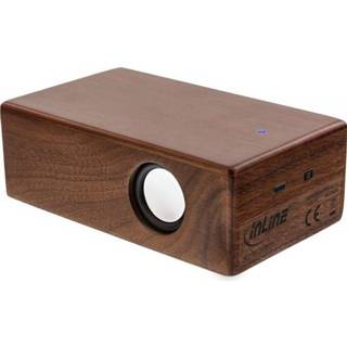 👉 Draadloze speaker bruin hout active InLine 4043718218097