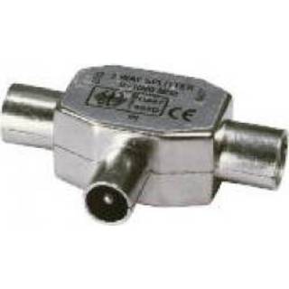 Coax splitter zilver active Antenne Kabel voor Radio 5412810185344