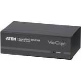 👉 Zwart active Aten VS0102 2-Poorts VGA Splitter met RS232 en Audio 4710423778856