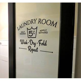 👉 Deursticker nederlands laundry room