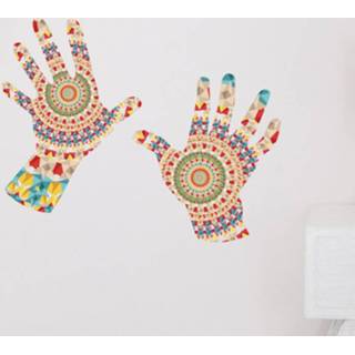 Muursticker handen kaleidoscoop nederlands nl_A11504 Muursticker nederlands handen kaleidoscoop