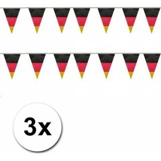 👉 Vlag small active 3x Duitsland vlaggen slinger 10 meter