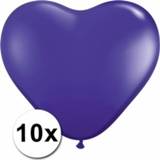 👉 Hart ballon active paars 10x ballonnen