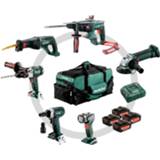 👉 Active Metabo Combo Set Bouw 6.1 18V Li-Ion accu combiset in tas (4x 4,0Ah accu) 4007430318961