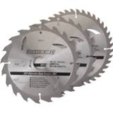 👉 Cirkelzaagblad Silverline Tct 20, 24, 40 Tanden, 3 Stuks (180 X 30 - 16 mm Ringen)