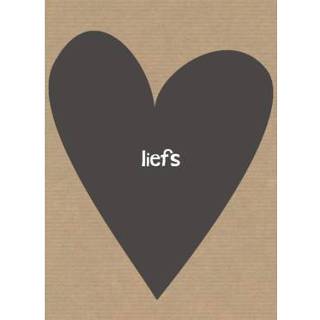 👉 Liefdeskaart | Karton | Hart | Zwart | Wit