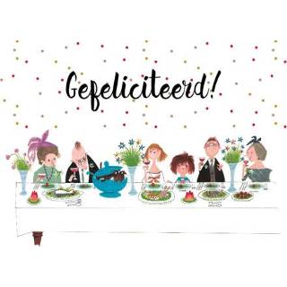 👉 Felicitatiekaart nederlands wit Felicitatie kaart familiediner