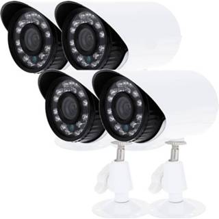 👉 KKmoon® 4pcs / lot 1500TVL Cameras CMOS 3.6mm Weatherproof IP66 IR-CUT Filter Day Night Outdoor Indoor Home Security CCTV Bull