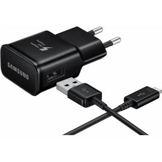 👉 Samsung zwart EP-TA20EBECGWW Adaptive Fast Charging Travel Charger incl. USB-C Cable 2.0A Black Bulk 8718256077968