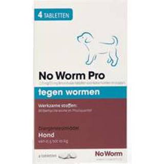 👉 No Worm Pro Kleine Hond en Puppy - 2 tabletten