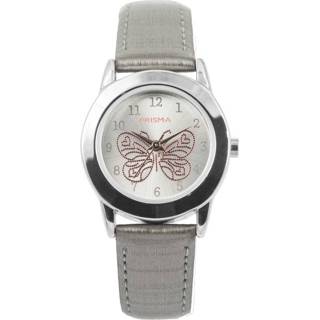 Zilverkleurig Butterfly Meisjes Horloge met Zilverkleurige Horlogeband