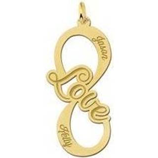 👉 Hanger goud Names4ever Love Infinity van - Graveer Sieraad