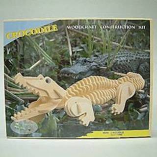 Bouwpakket houten krokodil