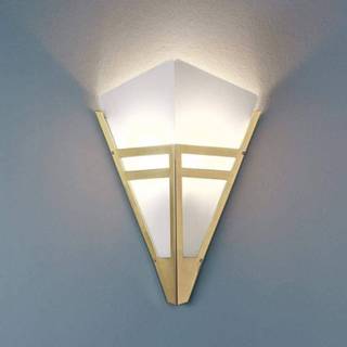👉 Messing Art Deco-wandlamp uit 1980,