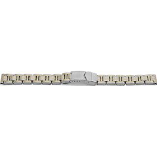 👉 Horlogeband edelstaal bicolor YG82 Schakelband 20mm 4780286382200
