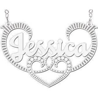 👉 Naamketting zilveren Names4ever Jessica Model