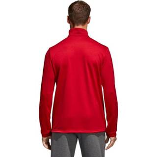 Rood wit l|m|s|xl Adidas Core 18 Trainingstrui Half Zip Power Red White