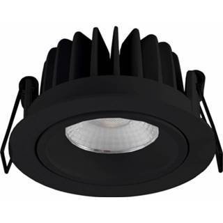 👉 Inbouwspot zwart LED Rond 10Watt IP44 Mat 7106623799994