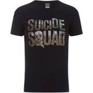 👉 Shirt s mannen zwart Suicide Squad Logo Heren T-Shirt - 5060486471959