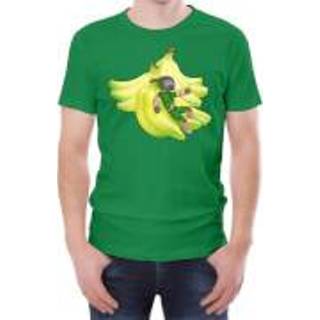 👉 Shirt s donkergroen groen Xisuma Banana's Green T-Shirt -
