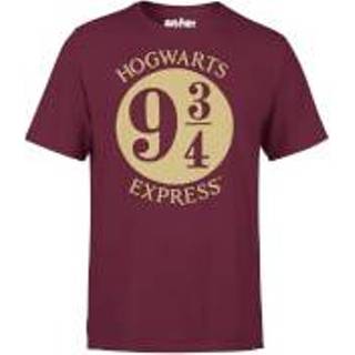 👉 Shirt s wijnrood Harry Potter Platform 9 3/4 T-shirt - Burgundyrood 5056185765314