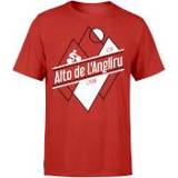 👉 Alto De L'Angliru Men's Red T-Shirt - S - Rood