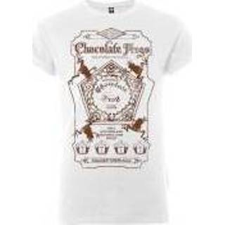 👉 Shirt s vrouwen bruin wit Harry Potter Honeydukes Chocolate Frogs Dames T-shirt - Wit/Bruin 5056185764959