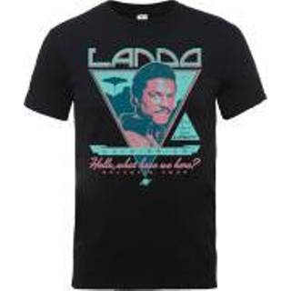 👉 Star Wars Lando Rock Poster T-shirt - Zwart - XXL - Zwart