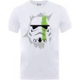 👉 Star Wars Penseelstrook Stormtrooper T-shirt - Wit - S - Wit