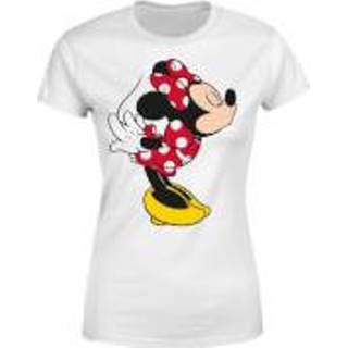 👉 Disney Minnie Mouse Kiss Dames T-shirt - Wit - XL - Wit