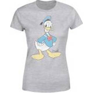 👉 Shirt t-shirts Donald Duck s vrouwen grijs Disney Klassieke Pose Dames T-shirt - 5056185756268