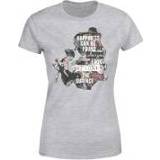 👉 Disney Belle en het Beest Happiness Dames T-shirt - Grijs - XL - Grijs