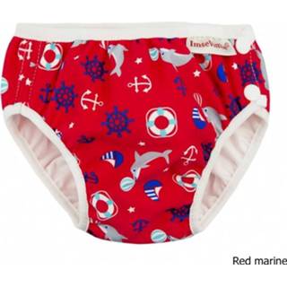 👉 Wasbare zwemluier rood marine van 4 tot 17 kilo - Red