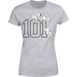 👉 Shirt XXL t-shirts vrouwen grijs Disney 101 Dalmatiërs Dames T-shirt -