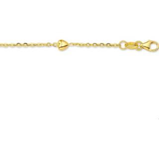 👉 Armband goudkleurig goud geelgoud unisex active TFT Hart 4,5 mm 9 - 11 cm 8718834045518