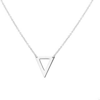 👉 Zilveren zilver gerhodineerd active vrouwen glanzend TFT Ketting Driehoek 1,2 mm 41 + 4 cm 8718834469048