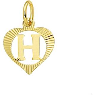 👉 Bedel goud geelgoud active vrouwen TFT Hart Letter H 8718834221059