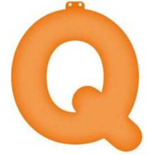 👉 Opblaasletter oranje opblaas letter Q