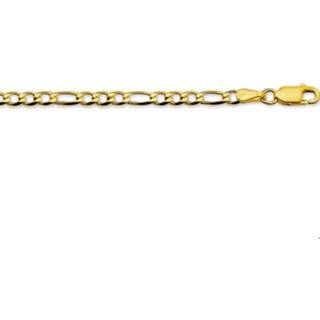 👉 Armband geelgoud goud unisex active goudkleurig TFT Figaro 3,0 mm 18 cm 8718834518852