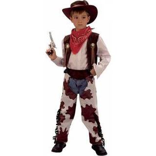 👉 Synthetisch multikleur kinderen Cowboy koeienprint kostuum voor 116 - 4-6 jr 8718758618461