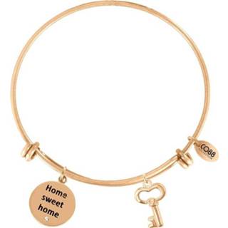 👉 Armband active bangle vrouwen goudkleurig staal geelgoudverguld CO88 'Home-Sleutel' staal/goudkleurig, all-size 8CB-11017 8719323280847