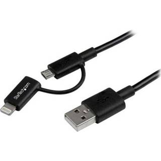 👉 StarTech Lightning/Micro USB naar USB 1m zwart