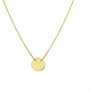 👉 Hals ketting geelgoud glanzend vrouwen active goudkleurig TFT Collier Rondje 1,0 mm 40 - 42 cm 8718834481583