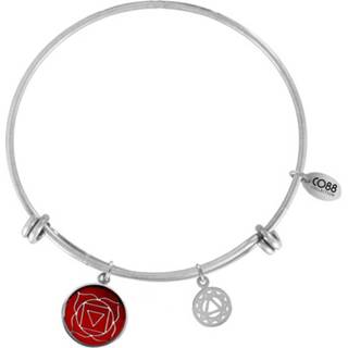 Armband active vrouwen bangle rood staal CO88 Chakra Root staal/rood 8CB-26006 8719323287334