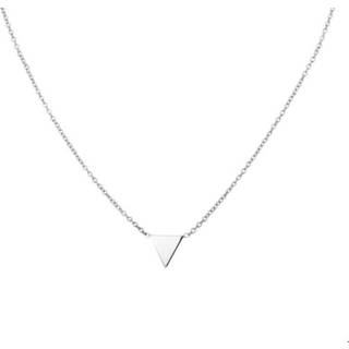 👉 Zilveren zilver gerhodineerd vrouwen active glanzend zilverkleurig TFT Ketting Driehoek 1,2 mm 41 - 43 45 cm 8718834554461