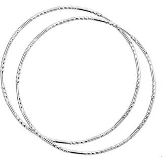 👉 Zilver gerhodineerd gediamanteerd active vrouwen TFT Creolen Ronde Buis 1.5 mm x 60 8718834088409