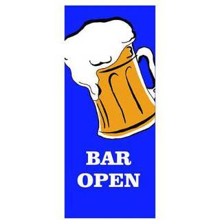 👉 Vlag Bier Bar Open 240 x 90 cm