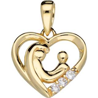 👉 Oorhanger Gouden Hanger 'Lovenotes Familypendant' Hart met 3 zirkonia`s 220.0948.00 8712121609070